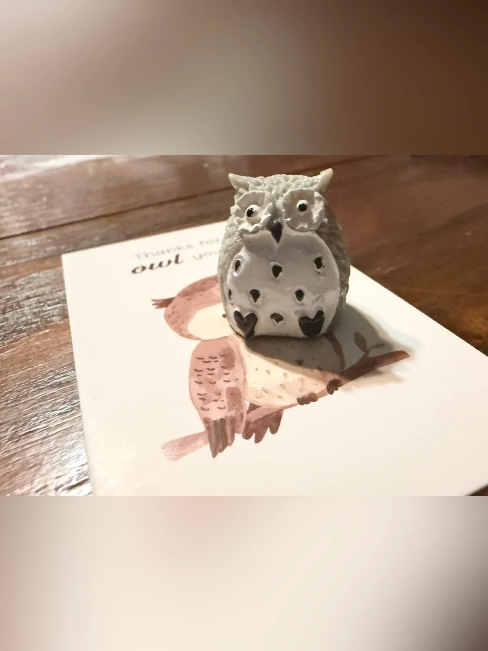 $2 Owl Thank You Card set $2 WITH ANY $10 Order or mote